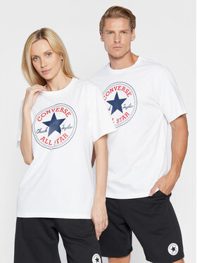 Converse Converse T-Shirt Unisex Core Chuck Patch 10024064-A01 Biały Regular Fit