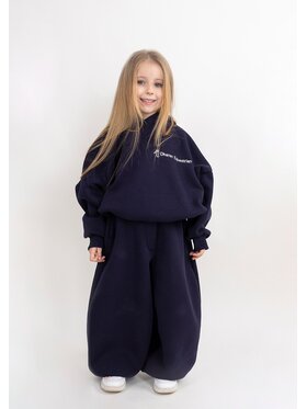 DKaren Sport DKaren Sport Komplet bluza i spodnie materiałowe EQ-K-B27 001 Granatowy Balloon Fit
