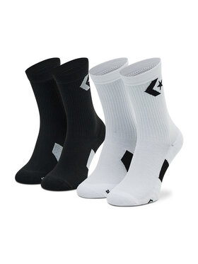 Converse Converse Zestaw 2 par wysokich skarpet damskich E1095A Kolorowy
