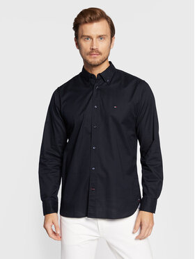 Tommy Hilfiger Tommy Hilfiger Krekls Core Flex Poplin MW0MW25035 Tumši zils Regular Fit
