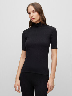 BOSS Boss Bluzka Etabia 50494164 Czarny Extra Slim Fit