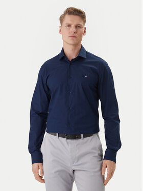 Tommy Hilfiger Tommy Hilfiger Košile MW0MW38347 Tmavomodrá Slim Fit