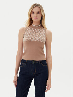 Guess Guess Kampsun W3YR26 Z37K0 Pruun Regular Fit
