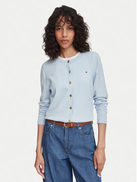 Tommy Hilfiger Tommy Hilfiger Кардиган WW0WW42370 Светлосиньо Regular Fit