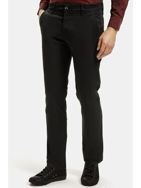 Cross Jeans Cross Jeans Chinosy F 194-581 Czarny Tapered Leg