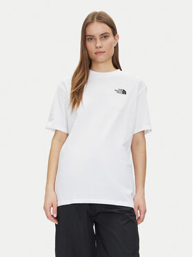 The North Face The North Face Marškinėliai NF0A87NQFN41 Balta Oversize