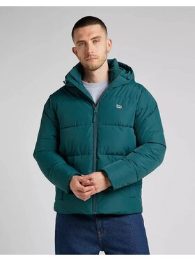 Lee Lee Kurtka puchowa L87NNY96 Zielony Regular Fit