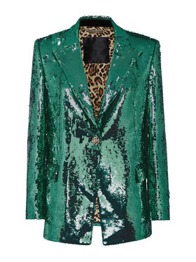 PHILIPP PLEIN PHILIPP PLEIN Marynarka 2855 Zielony Loose Fit