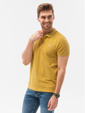 Ombre Ombre Polokošile S1374 Žlutá Regular Fit