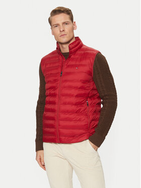 Tommy Hilfiger Tommy Hilfiger Kamizelka MW0MW37677 Czerwony Regular Fit