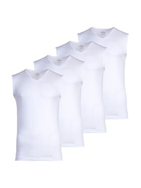 Ragman Ragman Podkoszulek 26886 Biały Slim Fit