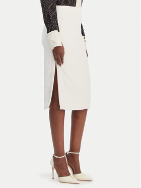 Elisabetta Franchi Elisabetta Franchi Pouzdrová sukně GO-164-61E2-V250 Bílá Regular Fit