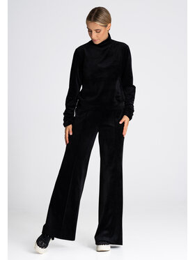 FIGL FIGLFIGL Pantaloni da donna M966 Nero Regular Fit