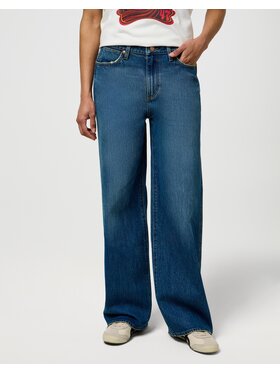 Wrangler Wrangler Jeansy Loose Straight Niebieski Loose Leg
