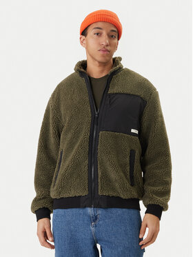 Element Element Fleecová mikina Oak Sherpa ELYJK00224 Khaki Regular Fit