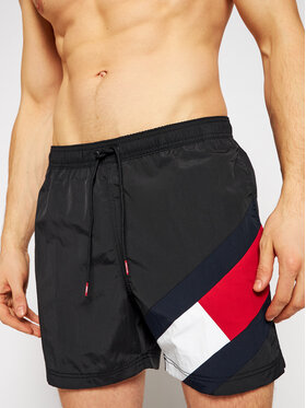 Tommy Hilfiger Tommy Hilfiger Szorty kąpielowe UM0UM02048 Czarny Slim Fit