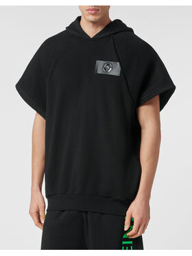 Plein Sport Plein Sport Top 17419 Černá Relaxed Fit