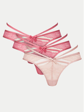Hunkemöller Hunkemöller Komplet stringów 301423 Różowy