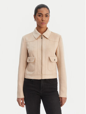 Morgan Morgan Jacke aus Kunstleder 261-GELATO Beige Slim Fit