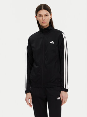 adidas adidas Mikina Tricot 3-Stripes JC8889 Čierna Regular Fit