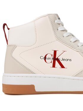 Calvin Klein Jeans Superge Basket Cupsole Irreg Lines YM0YM00612 Écru