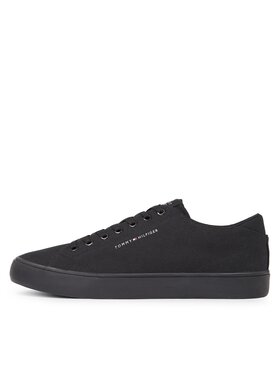 Tommy Hilfiger Tenis Superge Th Hi Vulc Low Canvas FM0FM04882 Črna