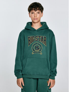 BIG STAR BIG STAR Bluza LIRON Zielony Basic Fit