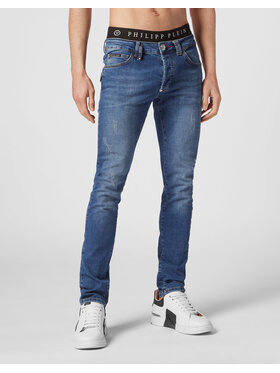 PHILIPP PLEIN PHILIPP PLEIN Jeansy 2015 Modrá Straight Leg
