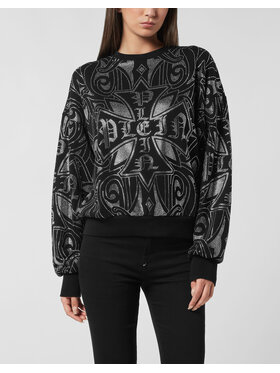 PHILIPP PLEIN PHILIPP PLEIN Bluza 26329 Czarny Regular Fit