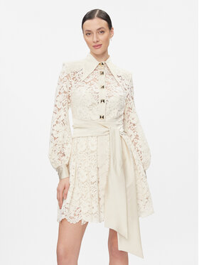 Babylon Babylon Коктейлна рокля T_S00823 Бежов Regular Fit