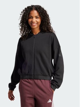 adidas adidas Kurtka bomber Essentials Contemporary Logo Czarny Loose Fit