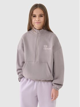 4F 4F Mikina 4FJRSS25TSWSF2058-83S Hnedá Oversize