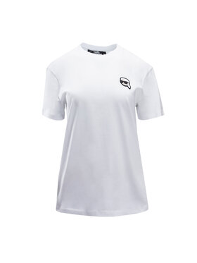 KARL LAGERFELD KARL LAGERFELD T-Shirt 236W1701-100_L Biały Regular Fit