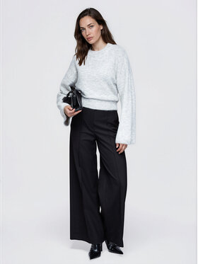 Ombre Ombre Svetr OW-SW-E0062 Šedá Relaxed Fit