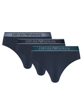 Emporio Armani Underwear Emporio Armani Underwear Set od 3 para muških slip gaća EM000258 AF10779 MB254 Tamnoplava