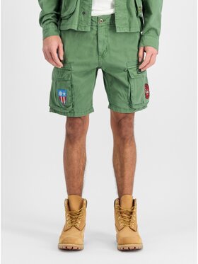 Alpha Industries Alpha Industries Szorty materiałowe 156254 Zielony Slim Fit
