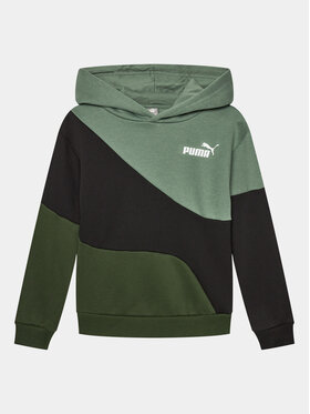 Puma Puma Pulóver Puma Power Cat 674232 Zöld Regular Fit