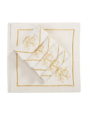 Roseberry Home Roseberry Home Serwetki Mistletoe Goldenline Złoty