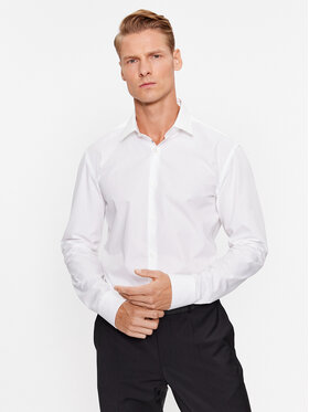 Hugo Hugo Риза Koey 50500217 Бял Slim Fit