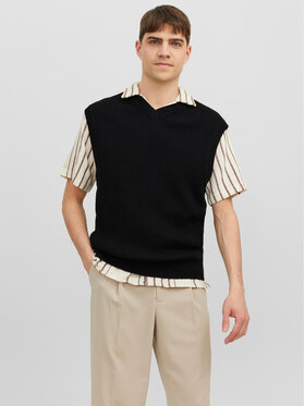 Jack&Jones Jack&Jones Džemperis Rib 12241167 Melns Regular Fit