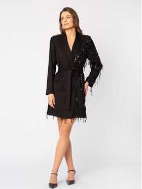 LIDIA KALITA LIDIA KALITA Sukienka koktajlowa Perlage Czarny Feminine Fit