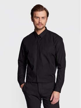Calvin Klein Calvin Klein Camicia Hidden K10K109891 Nero Extra Slim Fit
