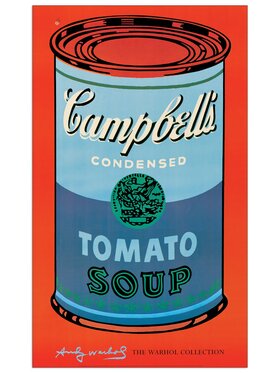 Artopweb Artopweb Dekoracja ścienna Campbell's Soup Can, 1965 Kolorowy