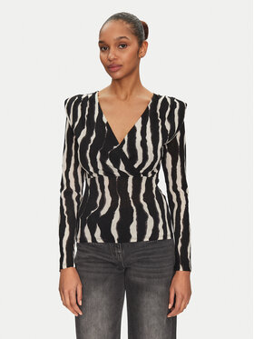 Morgan Morgan Bluse 251-TIBLO Schwarz Slim Fit