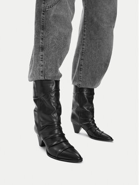 Badura Badura Μποτάκια EO-APRIL-25FW218-1 Μαύρο