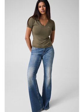 Guess Guess T-Shirt 183552 Zelená Classic Fit
