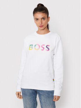 Boss Boss Bluză W_Equal 50477836 Alb Relaxed Fit