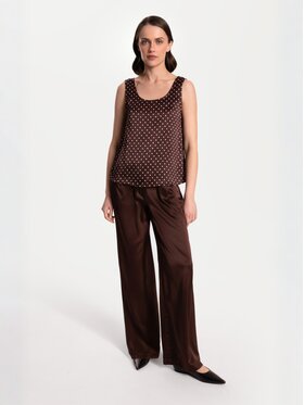 Cat&Cat Cat&Cat Top jedwabny basic Barevná Regular Fit