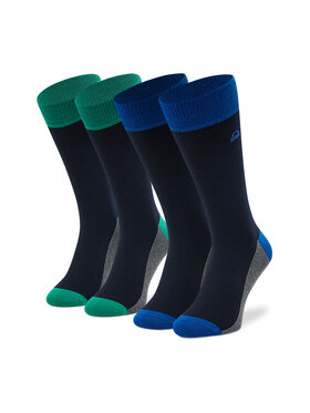 United Colors Of Benetton United Colors Of Benetton Súprava 2 párov vysokých ponožiek unisex 6AO32700G Tmavomodrá