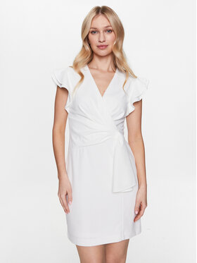 DKNY DKNY Коктейлна рокля DD3C1468 Бял Regular Fit